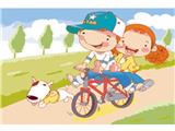 OBL834920 - DIY Digital Oil Painting Happy Bike.