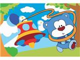 OBL834922 - DIY Digital Oil Painting Naughty Bear.