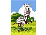 OBL834936 - DIY Digital Oil Painting Zebra.