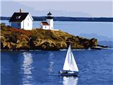 OBL834949 - DIY Digital Oil Painting Harbour.