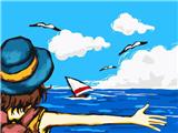 OBL834955 - DIY digital oil painting to see the sea.