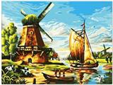 OBL834966 - DIY digital painting large wind turbines