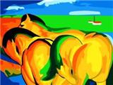 OBL834972 - DIY DIGITAL OIL PAINTING HORSE ON GRASSLAND