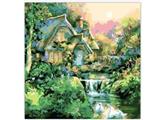 OBL834992 - DIY DIGITAL OIL PAINTING SWAN GARDEN