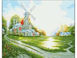 OBL834998 - DIY digital oil painting Happy Lodge.
