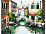 OBL835010 - DIY digital oil painting Jiangnan town.