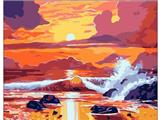 OBL835011 - DIY digital oil painting the sea wide sky.