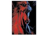 OBL835032 - DIY digital painting The red horse