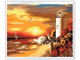 OBL835055 - DIY digital oil painting at the end of the world.