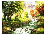 OBL835059 - DIY Digital Oil Painting Mountain Creek.