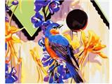 OBL835070 - DIY DIGITAL OIL PAINTING FLOWERS AND BIRDS