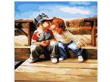 OBL835075 - DIY DIGITAL OIL PAINTING FIRST KISS