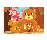 OBL836892 - WOODEN BEAR COLORING PUZZLE