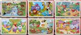 OBL836915 - 24 PIECE PUZZLES OF WOODEN FOREST ANIMALS.