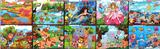 OBL836919 - WOODEN FRAMELESS PUZZLE 40 PIECE SERIES.