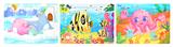 OBL836926 - 12 PIECES OF WOODEN UNDERWATER PUZZLES.