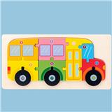OBL836937 - WOODEN STEREOSCOPIC CAR DIGITAL PUZZLE.