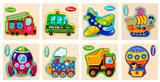 OBL836941 - WOODEN VEHICLE PUZZLE