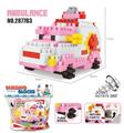 OBL838123 - AMBULANCES CAN ROTATE LARGE PARTICLE BLOCKS (197PCS)