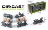 OBL838134 - ALLOY RECOIL MILITARY VEHICLE 2 COLORS AND SIX MODELS (LIGHT MUSIC)