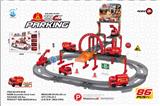 OBL838493 - DIY BUILDING BLOCKS FIRE PARKING 86PCS.