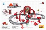 OBL838494 - Diy building block fire parking lot 131pcs