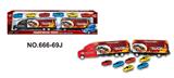 OBL838531 - 拖头车(二节赛车标+6只赛车)