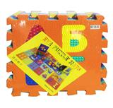 OBL842938 - Eva multi-grained number 10 piece puzzle.