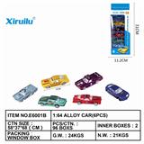 OBL843134 - 1:64 CLASSIC COASTER ALLOY CAR SIX PACKS.