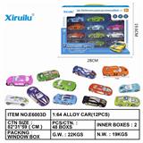 OBL843148 - 1: 64 TAXIING ALLOY CAR WITH 12 PIECES