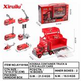 OBL843294 - Kuba container truck with 2 fire alloy cars