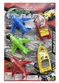 OBL843677 - THREE SOLID COLOR RECOIL AIRCRAFT AND TWO RECOIL SHIPS