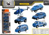 OBL843753 - SIX ALLOY POLICE CAR SUITS