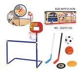 OBL844265 - BASKETBALL AND FOOTBALL AND HOCKEY 3 IN 1.
