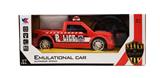 OBL844687 - 1: 18 FOUR WAY STEERING WHEEL HEAD 3D LIGHT POLICE CAR