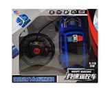 OBL844720 - 丰田越野1:18二通+方向盘遥控器+3D灯光警车