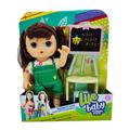 OBL846314 - 9 INCH DOUBLE ENAMEL BODY WITH IC MUSIC 14 SOUND SIMULATION FAT BABY AND BLACKBOARD FAMILY TOY