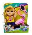 OBL846319 - 9 INCH DOUBLE GEL BODY WITH IC MUSIC 14 SOUND SIMULATION FAT CHILD DOLL HOME COMB MIRROR HAIR DRYER TOYS.