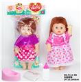 OBL846728 - A 14-INCH GLUE CAN PEE A DOLL GIRL.