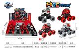 OBL846989 - SIX WHEEL FOUR DRIVE RECOIL ALLOY CLIMBING FIRE TRUCK (8 PIECES)