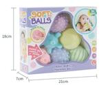 OBL847559 - 搪胶捏捏球.戏水球6款6色.马卡龙色