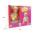 OBL847770 - 14 INCH GLUE HEAD / BLOW BOTTLE BODY LIVE EYE DOLL SET