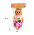 OBL847794 - 14 INCH GLUE HEAD / BLOW BOTTLE BODY LIVE EYE DOLL