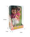 OBL847822 - 14 INCH GLUE HEAD / BLOW BOTTLE BODY LIVE EYE DOLL SET
