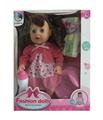 OBL848067 - 12 INCH LIVE EYE 12 SOUND IC DRINKING URINE DOLL WITH BOTTLE DIAPER POTTY