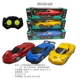OBL848995 - 1:18四通遥控车乌玻璃仿真车(红．黄.兰)(法拉利．毒药两款混装)