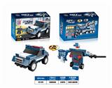 OBL849239 - 益智城市警察积木回力巡逻警车（47PCS)可四款混装