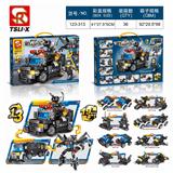 OBL849268 - 益智城市特警积木越野车巡逻19变8合一一变三