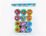 OBL849709 - 12 DOUBLE-COVERED RAINBOW RINGS