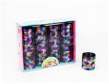 OBL849736 - 12 CYLINDRICAL HOT RAINBOW RINGS